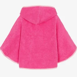 Mitty James Pink Cotton Towelling Poncho Hot