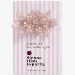 Sienna Likes To Party Pink Crystal Hair Clip (7.5cm) New