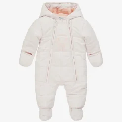 KENZO KIDS Pink Elephant Puffer Baby Snowsuit Best