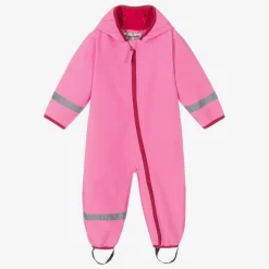 Playshoes Pink Fleece-Lined Rain Suit Online