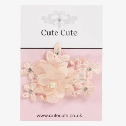 Cute Cute Pink Floral Hair Clip (7cm) Online