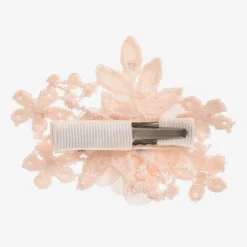 Cute Cute Pink Floral Hair Clip (7cm) Online