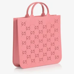 Gucci Pink GG Rubber Tote Bag (33cm) Hot