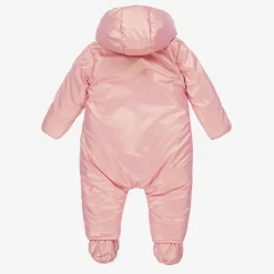 Carrément Beau Pink Hooded Baby Girls Snowsuit Clearance