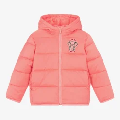 KENZO KIDS Pink Hooded Puffer Jacket Online