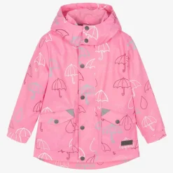 Mitty James Pink Hooded Waterproof Umbrella Raincoat Clearance
