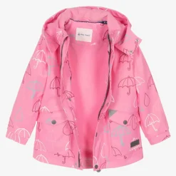 Mitty James Pink Hooded Waterproof Umbrella Raincoat Clearance