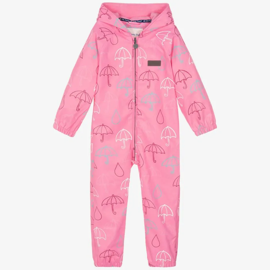 Mitty James Pink Hooded Waterproof Umbrella Rainsuit Clearance