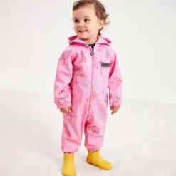 Mitty James Pink Hooded Waterproof Umbrella Rainsuit Clearance