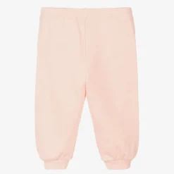 Gucci Pink Interlocking G Cotton Baby Joggers
