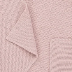 Mebi Pink Knitted Baby Blanket (87cm) Hot