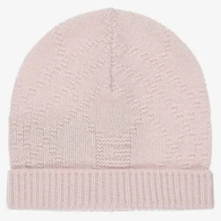 Gucci Pink Knitted Cashmere Baby Hat New