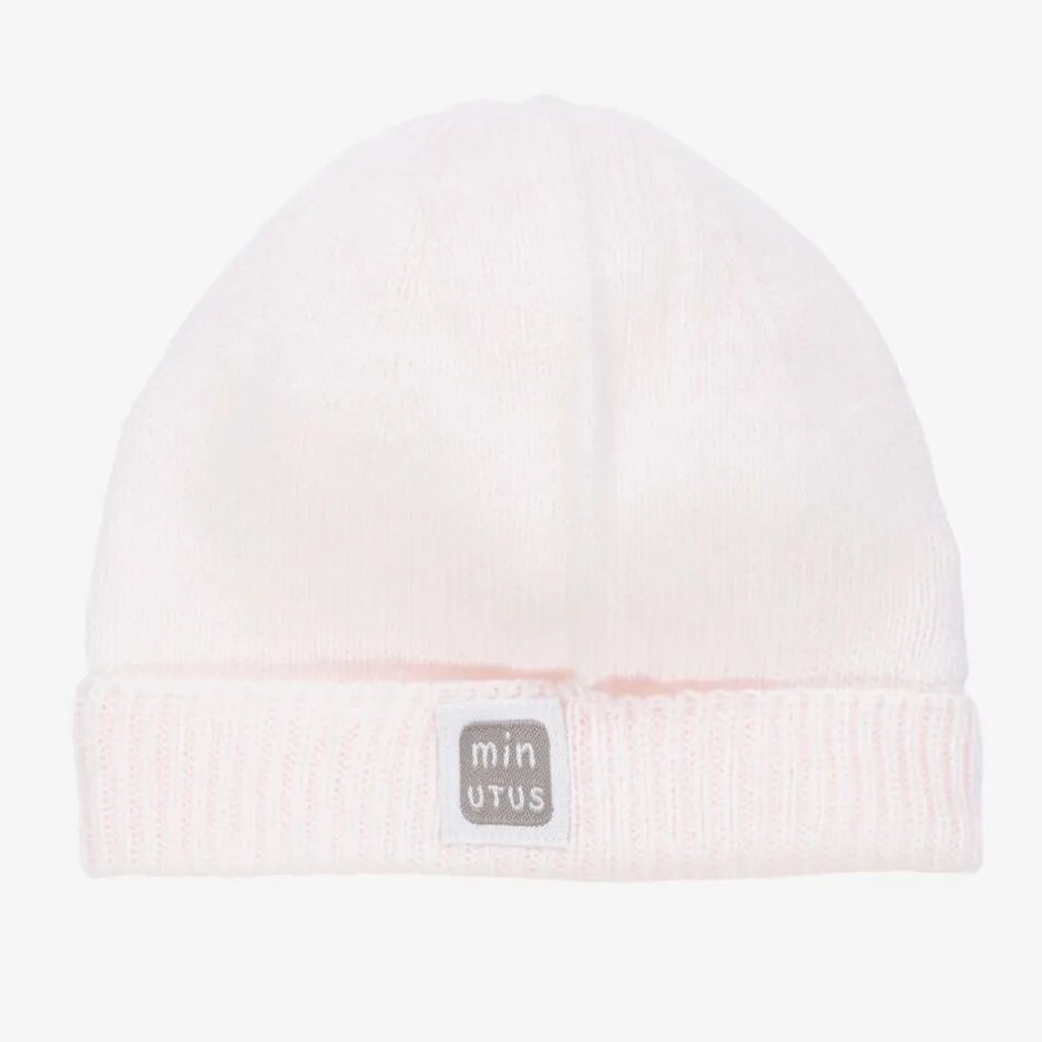 Minutus Pink Knitted Cotton Baby Hat Best