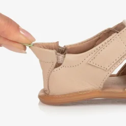 Tip Toey Joey Pink Leather Baby Sandals Discount