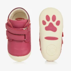 Chipmunks Pink Leather First-Walker Boots Discount