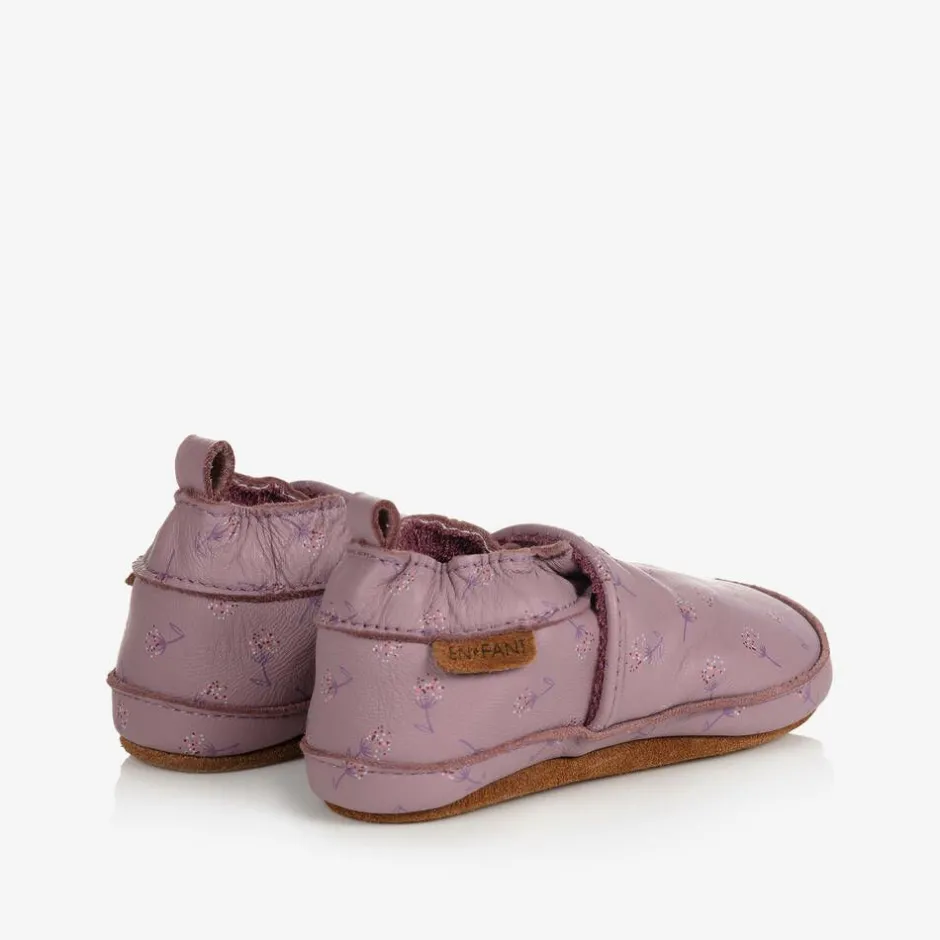 EN FANT Pink Leather Slippers Clearance