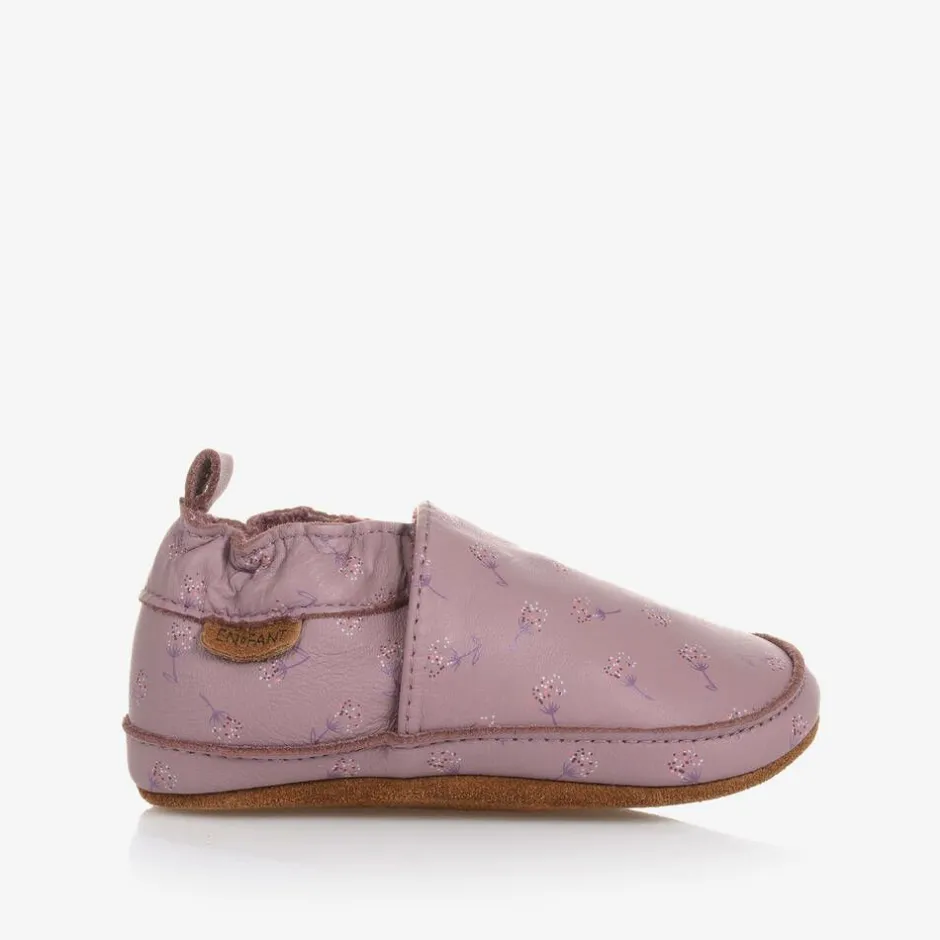 EN FANT Pink Leather Slippers Clearance