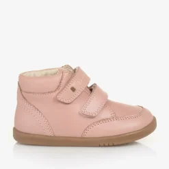 Bobux IWalk Pink Leather Velcro Boots New