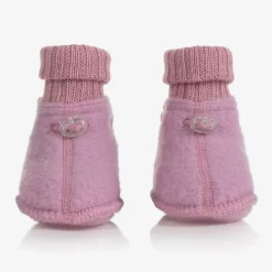 Joha Pink Merino Wool Baby Booties New