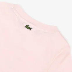 Lacoste Pink Organic Cotton Crocodile T-Shirt Online