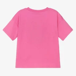 Mini Rodini Pink Organic Cotton Graphic T-Shirt New
