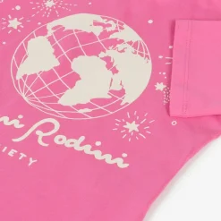 Mini Rodini Pink Organic Cotton Graphic T-Shirt New