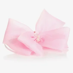Sienna Likes To Party Pink Organza Bow Hairband Sale