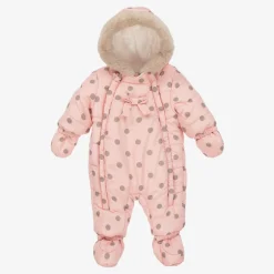 Mayoral Pink Padded Baby Snowsuit