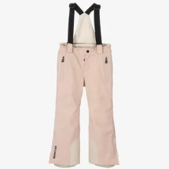 Moncler Enfant Pink Padded Ski Salopettes Clearance