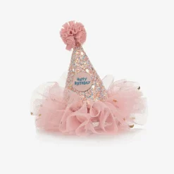 Souza Pink Party Hat Hair Clip (9cm) New
