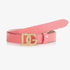 Dolce amp; Gabbana Pink Patent Leather Belt Hot