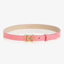 Dolce amp; Gabbana Pink Patent Leather Belt Hot