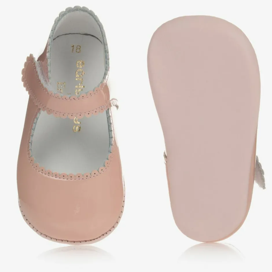 Early Days Pink Patent Pre-Walker Shoes