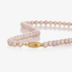 Raw Pearls Pink Pearl Necklace (36cm) Online
