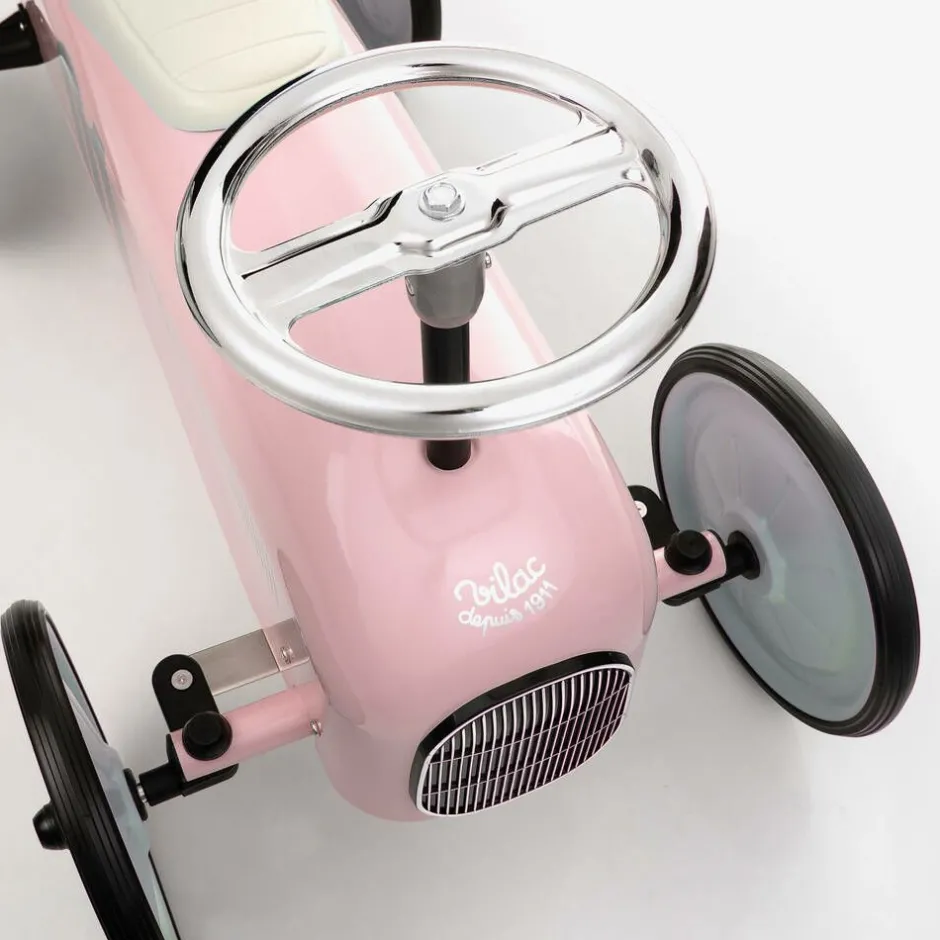 Vilac Pink Ride-On Vintage Car (76cm)