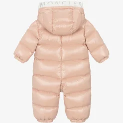 Moncler Enfant Pink Samian Puffer Snowsuit Online