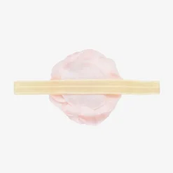 Cute Cute Pink Silk Rose with Diamanté & Pearl Headband Discount