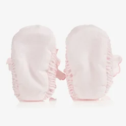 Sarah Louise Pink Smocked Baby Booties New