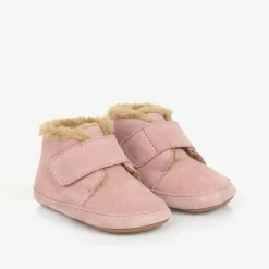 Old Soles Pink Suede Leather First Walker Shoes Hot