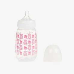 Guess Pink Teddy Bear Bottle & Dummy Set Best