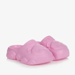 Moschino Kid-Teen Pink Teddy Bear Clogs Online