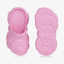 Moschino Kid-Teen Pink Teddy Bear Clogs Online