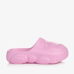 Moschino Kid-Teen Pink Teddy Bear Clogs Online