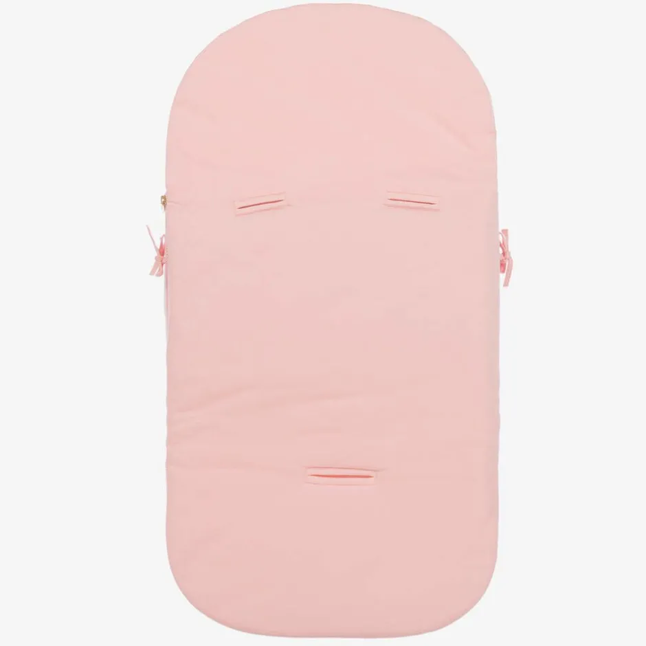 Moschino Baby Pink Teddy Bear Logo Cotton Baby Nest (80cm) Outlet