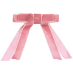Milledeux Pink Velvet Hair Clip (10cm) Discount