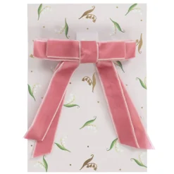 Milledeux Pink Velvet Hair Clip (10cm) Discount