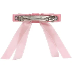 Milledeux Pink Velvet Hair Clip (10cm) Discount