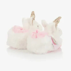 Doudou et Compagnie Plush Rattle Baby Slippers Sale