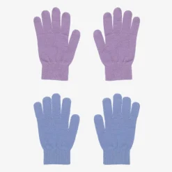 Molo Purple & Blue Knitted Gloves (2 Pack)