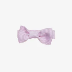 Peach Ribbons Purple Bow Hair Clip (5cm) Hot